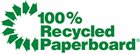 Green Recycled Paperboard Logo